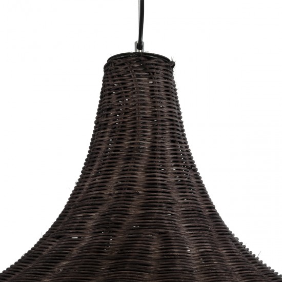 GLOBOSTAR® BAHAMAS 01569 Boho Κρεμαστό Φωτιστικό Οροφής με Ντουί 1 x E27 AC 220-240V IP20 - Καφέ - Μ90 x Π90 x Y90cm