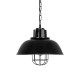 GLOBOSTAR® HARROW 01571 Vintage Κρεμαστό Φωτιστικό Οροφής με Ντουί 1 x E27 AC 220-240V IP20 - Μαύρο - Μ33 x Π33 x Υ28cm