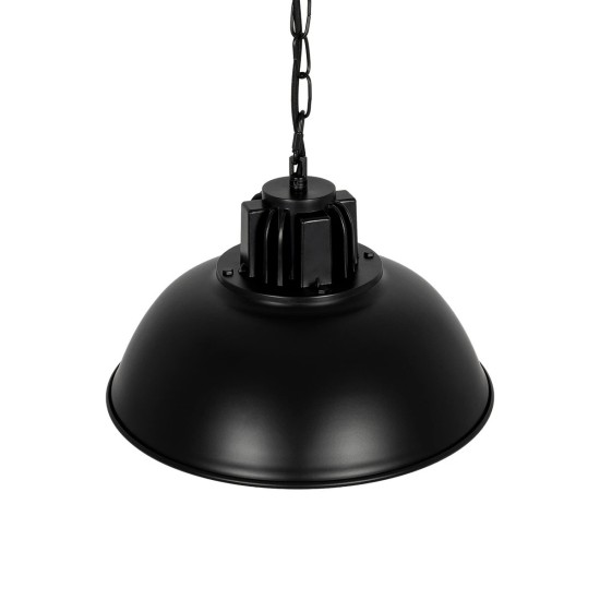 GLOBOSTAR® HARROW 01571 Vintage Κρεμαστό Φωτιστικό Οροφής με Ντουί 1 x E27 AC 220-240V IP20 - Μαύρο - Μ33 x Π33 x Υ28cm