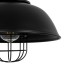 GLOBOSTAR® HARROW 01571 Vintage Κρεμαστό Φωτιστικό Οροφής με Ντουί 1 x E27 AC 220-240V IP20 - Μαύρο - Μ33 x Π33 x Υ28cm
