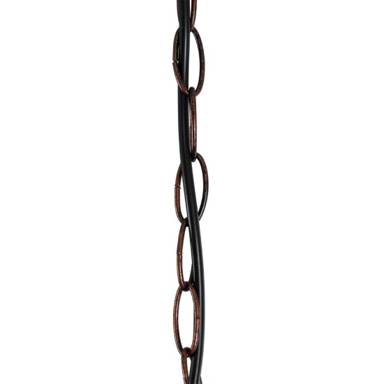 GLOBOSTAR® HARROW 01572 Vintage Κρεμαστό Φωτιστικό Οροφής με Ντουί 1 x E27 AC 220-240V IP20 - Χάλκινο - Μ33 x Π33 x Υ26cm