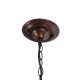 GLOBOSTAR® HARROW 01572 Vintage Κρεμαστό Φωτιστικό Οροφής με Ντουί 1 x E27 AC 220-240V IP20 - Χάλκινο - Μ33 x Π33 x Υ26cm