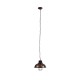 GLOBOSTAR® HARROW 01572 Vintage Κρεμαστό Φωτιστικό Οροφής με Ντουί 1 x E27 AC 220-240V IP20 - Χάλκινο - Μ33 x Π33 x Υ26cm