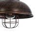 GLOBOSTAR® HARROW 01572 Vintage Κρεμαστό Φωτιστικό Οροφής με Ντουί 1 x E27 AC 220-240V IP20 - Χάλκινο - Μ33 x Π33 x Υ26cm