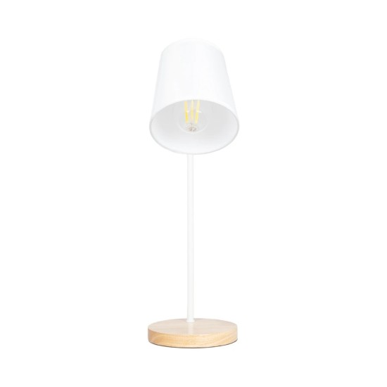 GLOBOSTAR® RIBBON 01574 Μοντέρνο Επιτραπέζιο Φωτιστικό Πορτατίφ με Ντουί 1 x E27 AC 220-240V IP20 - Λευκό & Μπεζ - Μ15 x Π30 x Υ49cm GLOBOSTAR® RIBBON 01574 Μοντέρνο Επιτραπέζιο Φωτιστικό Πορτατίφ με Ντουί 1 x E27 AC 220-240V IP20 - Λευκό & Μπεζ - Μ15 x Π30 x Υ49cm