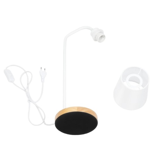 GLOBOSTAR® RIBBON 01574 Μοντέρνο Επιτραπέζιο Φωτιστικό Πορτατίφ με Ντουί 1 x E27 AC 220-240V IP20 - Λευκό & Μπεζ - Μ15 x Π30 x Υ49cm GLOBOSTAR® RIBBON 01574 Μοντέρνο Επιτραπέζιο Φωτιστικό Πορτατίφ με Ντουί 1 x E27 AC 220-240V IP20 - Λευκό & Μπεζ - Μ15 x Π30 x Υ49cm