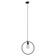 GLOBOSTAR® OMICRON 01578 Μοντέρνο Κρεμαστό Φωτιστικό Οροφής με Ντουί 1 x E27 AC 220-240V IP20 - Μαύρο - Μ33 x Π4 x Υ33cm