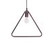 GLOBOSTAR® DELTA 01581 Μοντέρνο Κρεμαστό Φωτιστικό Οροφής με Ντουί 1 x E27 AC 220-240V IP20 - Χάλκινο - Μ37 x Π4 x Υ33cm