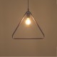 GLOBOSTAR® DELTA 01581 Μοντέρνο Κρεμαστό Φωτιστικό Οροφής με Ντουί 1 x E27 AC 220-240V IP20 - Χάλκινο - Μ37 x Π4 x Υ33cm