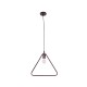GLOBOSTAR® DELTA 01581 Μοντέρνο Κρεμαστό Φωτιστικό Οροφής με Ντουί 1 x E27 AC 220-240V IP20 - Χάλκινο - Μ37 x Π4 x Υ33cm
