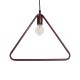 GLOBOSTAR® DELTA 01581 Μοντέρνο Κρεμαστό Φωτιστικό Οροφής με Ντουί 1 x E27 AC 220-240V IP20 - Χάλκινο - Μ37 x Π4 x Υ33cm