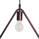 GLOBOSTAR® DELTA 01581 Μοντέρνο Κρεμαστό Φωτιστικό Οροφής με Ντουί 1 x E27 AC 220-240V IP20 - Χάλκινο - Μ37 x Π4 x Υ33cm