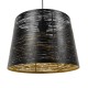 GLOBOSTAR® ACCADEMIA 01584 Μοντέρνο Κρεμαστό Φωτιστικό Οροφής με Ντουί 1 x E27 AC 220-240V IP20 - Μαύρο & Χρυσό - Μ35 x Π35 x Y25cm