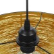GLOBOSTAR® ACCADEMIA 01584 Μοντέρνο Κρεμαστό Φωτιστικό Οροφής με Ντουί 1 x E27 AC 220-240V IP20 - Μαύρο & Χρυσό - Μ35 x Π35 x Y25cm