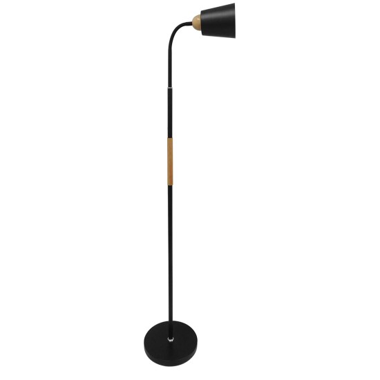 GLOBOSTAR® RIBBON 01585 Μοντέρνο Επιδαπέδιο Φωτιστικό με Ντουί 1 x E27 AC 220-240V IP20 - Μαύρο & Μπεζ - Μ13 x Π13 x Υ164cm GLOBOSTAR® RIBBON 01585 Μοντέρνο Επιδαπέδιο Φωτιστικό με Ντουί 1 x E27 AC 220-240V IP20 - Μαύρο & Μπεζ - Μ13 x Π13 x Υ164cm
