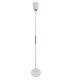 GLOBOSTAR® RIBBON 01586 Μοντέρνο Επιδαπέδιο Φωτιστικό με Ντουί 1 x E27 AC 220-240V IP20 - Λευκό & Μπεζ - Μ13 x Π13 x Υ164cm
