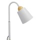 GLOBOSTAR® RIBBON 01586 Μοντέρνο Επιδαπέδιο Φωτιστικό με Ντουί 1 x E27 AC 220-240V IP20 - Λευκό & Μπεζ - Μ13 x Π13 x Υ164cm