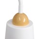GLOBOSTAR® RIBBON 01586 Μοντέρνο Επιδαπέδιο Φωτιστικό με Ντουί 1 x E27 AC 220-240V IP20 - Λευκό & Μπεζ - Μ13 x Π13 x Υ164cm
