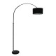 GLOBOSTAR® IMPERIAL 01587 Μοντέρνο Επιδαπέδιο Φωτιστικό με Ντουί 1 x E27 AC 220-240V IP20 - Μαύρο - Μ100 x Π34 x Υ187cm