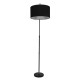 GLOBOSTAR® IMPERIAL 01587 Μοντέρνο Επιδαπέδιο Φωτιστικό με Ντουί 1 x E27 AC 220-240V IP20 - Μαύρο - Μ100 x Π34 x Υ187cm