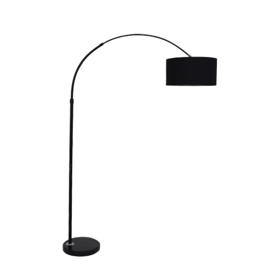 GLOBOSTAR® IMPERIAL 01587 Μοντέρνο Επιδαπέδιο Φωτιστικό με Ντουί 1 x E27 AC 220-240V IP20 - Μαύρο - Μ100 x Π34 x Υ187cm