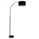 GLOBOSTAR® IMPERIAL 01587 Μοντέρνο Επιδαπέδιο Φωτιστικό με Ντουί 1 x E27 AC 220-240V IP20 - Μαύρο - Μ100 x Π34 x Υ187cm