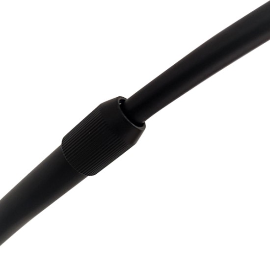 GLOBOSTAR® IMPERIAL 01587 Μοντέρνο Επιδαπέδιο Φωτιστικό με Ντουί 1 x E27 AC 220-240V IP20 - Μαύρο - Μ100 x Π34 x Υ187cm