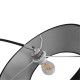GLOBOSTAR® IMPERIAL 01587 Μοντέρνο Επιδαπέδιο Φωτιστικό με Ντουί 1 x E27 AC 220-240V IP20 - Μαύρο - Μ100 x Π34 x Υ187cm