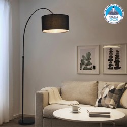 GLOBOSTAR® IMPERIAL 01587 Μοντέρνο Επιδαπέδιο Φωτιστικό με Ντουί 1 x E27 AC 220-240V IP20 - Μαύρο - Μ100 x Π34 x Υ187cm GLOBOSTAR® IMPERIAL 01587 Μοντέρνο Επιδαπέδιο Φωτιστικό με Ντουί 1 x E27 AC 220-240V IP20 - Μαύρο - Μ100 x Π34 x Υ187cm