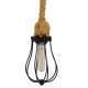 GLOBOSTAR® CAMBER 01594 Vintage Κρεμαστό Φωτιστικό Οροφής με Ντουί 1 x E27 AC 220-240V IP20 - Μαύρο & Μπεζ - Μ11 x Π11 x Υ25cm GLOBOSTAR® CAMBER 01594 Vintage Κρεμαστό Φωτιστικό Οροφής με Ντουί 1 x E27 AC 220-240V IP20 - Μαύρο & Μπεζ - Μ11 x Π11 x Υ25cm