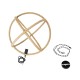 GLOBOSTAR® BELLE 01597 Vintage Κρεμαστό Φωτιστικό Οροφής με Ντουί 1 x E27 AC 220-240V IP20 - Μπεζ - Μ56 x Π56 x Y58cm GLOBOSTAR® BELLE 01597 Vintage Κρεμαστό Φωτιστικό Οροφής με Ντουί 1 x E27 AC 220-240V IP20 - Μπεζ - Μ56 x Π56 x Y58cm