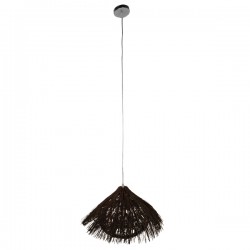 GLOBOSTAR® CHEOPE 01600 Boho Κρεμαστό Φωτιστικό Οροφής με Ντουί 1 x E27 AC 220-240V IP20 - Καφέ - Μ50 x Π50 x Y30cm GLOBOSTAR® CHEOPE 01600 Boho Κρεμαστό Φωτιστικό Οροφής με Ντουί 1 x E27 AC 220-240V IP20 - Καφέ - Μ50 x Π50 x Y30cm