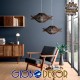 GLOBOSTAR® SASSO 01602 Boho Κρεμαστό Φωτιστικό Οροφής με Ντουί 1 x E27 AC 220-240V IP20 - Καφέ - Μ50 x Π50 x Y23cm GLOBOSTAR® SASSO 01602 Boho Κρεμαστό Φωτιστικό Οροφής με Ντουί 1 x E27 AC 220-240V IP20 - Καφέ - Μ50 x Π50 x Y23cm
