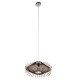 GLOBOSTAR® SASSO 01602 Boho Κρεμαστό Φωτιστικό Οροφής με Ντουί 1 x E27 AC 220-240V IP20 - Καφέ - Μ50 x Π50 x Y23cm GLOBOSTAR® SASSO 01602 Boho Κρεμαστό Φωτιστικό Οροφής με Ντουί 1 x E27 AC 220-240V IP20 - Καφέ - Μ50 x Π50 x Y23cm