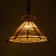 GLOBOSTAR® OZERO 01603 Boho Κρεμαστό Φωτιστικό Οροφής με Ντουί 1 x E27 AC 220-240V IP20 - Μπεζ & Μαύρο - Μ41 x Π41 x Y28cm