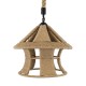 GLOBOSTAR® SOLITARIO 01606 Boho Κρεμαστό Φωτιστικό Οροφής με Ντουί 1 x E27 AC 220-240V IP20 - Μπεζ - Μ36 x Π36 x Y30cm