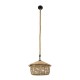 GLOBOSTAR® SPIRIT 01607 Boho Κρεμαστό Φωτιστικό Οροφής με Ντουί 1 x E27 AC 220-240V IP20 - Μπεζ - Μ35 x Π35 x Y30cm