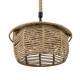 GLOBOSTAR® SPIRIT 01607 Boho Κρεμαστό Φωτιστικό Οροφής με Ντουί 1 x E27 AC 220-240V IP20 - Μπεζ - Μ35 x Π35 x Y30cm