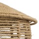 GLOBOSTAR® SPIRIT 01607 Boho Κρεμαστό Φωτιστικό Οροφής με Ντουί 1 x E27 AC 220-240V IP20 - Μπεζ - Μ35 x Π35 x Y30cm
