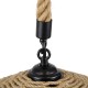 GLOBOSTAR® SPIRIT 01607 Boho Κρεμαστό Φωτιστικό Οροφής με Ντουί 1 x E27 AC 220-240V IP20 - Μπεζ - Μ35 x Π35 x Y30cm