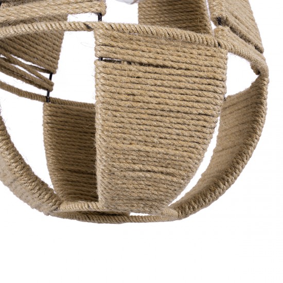 GLOBOSTAR® POLIA 01608 Boho Κρεμαστό Φωτιστικό Οροφής με Ντουί 1 x E27 AC 220-240V IP20 - Μπεζ - Μ30 x Π30 x Y42cm GLOBOSTAR® POLIA 01608 Boho Κρεμαστό Φωτιστικό Οροφής με Ντουί 1 x E27 AC 220-240V IP20 - Μπεζ - Μ30 x Π30 x Y42cm