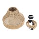 GLOBOSTAR® DOGMA 01609 Boho Κρεμαστό Φωτιστικό Οροφής με Ντουί 1 x E27 AC 220-240V IP20 - Μπεζ - Μ38 x Π38 x Υ28cm