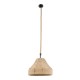GLOBOSTAR® DOGMA 01609 Boho Κρεμαστό Φωτιστικό Οροφής με Ντουί 1 x E27 AC 220-240V IP20 - Μπεζ - Μ38 x Π38 x Υ28cm