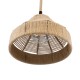 GLOBOSTAR® DOGMA 01609 Boho Κρεμαστό Φωτιστικό Οροφής με Ντουί 1 x E27 AC 220-240V IP20 - Μπεζ - Μ38 x Π38 x Υ28cm