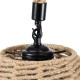 GLOBOSTAR® DOGMA 01609 Boho Κρεμαστό Φωτιστικό Οροφής με Ντουί 1 x E27 AC 220-240V IP20 - Μπεζ - Μ38 x Π38 x Υ28cm