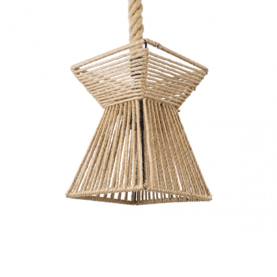GLOBOSTAR® ROUGE 01611 Boho Κρεμαστό Φωτιστικό Οροφής με Ντουί 1 x E27 AC 220-240V IP20 - Μπεζ - Μ21 x Π21 x Y27cm GLOBOSTAR® ROUGE 01611 Boho Κρεμαστό Φωτιστικό Οροφής με Ντουί 1 x E27 AC 220-240V IP20 - Μπεζ - Μ21 x Π21 x Y27cm