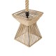 GLOBOSTAR® ROUGE 01611 Boho Κρεμαστό Φωτιστικό Οροφής με Ντουί 1 x E27 AC 220-240V IP20 - Μπεζ - Μ21 x Π21 x Y27cm GLOBOSTAR® ROUGE 01611 Boho Κρεμαστό Φωτιστικό Οροφής με Ντουί 1 x E27 AC 220-240V IP20 - Μπεζ - Μ21 x Π21 x Y27cm