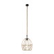 GLOBOSTAR® TELAN 01615 Vintage Κρεμαστό Φωτιστικό Οροφής με Ντουί 1 x E27 AC 220-240V IP20 - Μπεζ - Μ30 x Π30 x Υ38cm