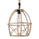 GLOBOSTAR® TELAN 01615 Vintage Κρεμαστό Φωτιστικό Οροφής με Ντουί 1 x E27 AC 220-240V IP20 - Μπεζ - Μ30 x Π30 x Υ38cm