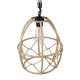 GLOBOSTAR® TELAN 01615 Vintage Κρεμαστό Φωτιστικό Οροφής με Ντουί 1 x E27 AC 220-240V IP20 - Μπεζ - Μ30 x Π30 x Υ38cm